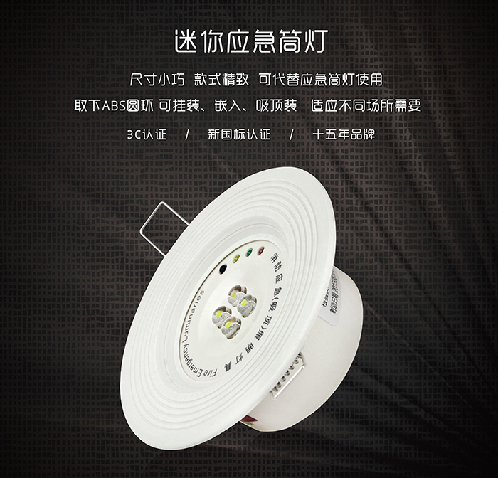 藝光消防迷你應(yīng)急筒燈--精致小巧的體驗(yàn)，不容錯過的選擇